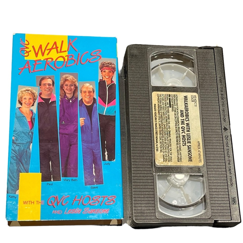 QVC WALK AEROBICS wLeslie Sansone VHS RARE HARD TO FIND VINTAGE COLLECTIBLE EUC